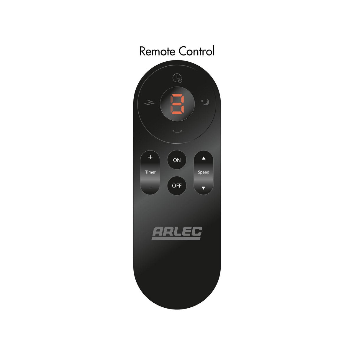 Arlec 45cm Grid Connect Smart DC Wall Fan - Black - 6 Speed Settings - SuperSaverAU - view 3