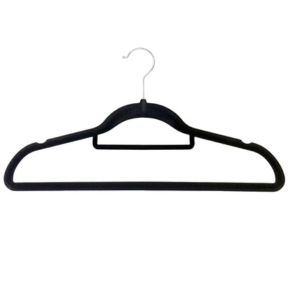 Practa Velvet Clothes Hangers 30 Pack - Slim Design - 410mm x 230mm - Non-Slip