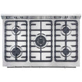 Trinity 90cm Natural Gas Freestanding Oven 132L - Stainless Steel, Air Fry, Rotisserie, Wok Burner - TRFSGO901
