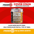 Zinsser CoverStain Primer Sealer Stain Blocker 1L White Oil-Based Tintable