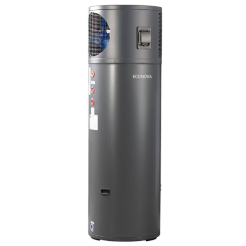 Econova 290L Heat Pump Hot Water System - Wi-Fi App Control, Obsidian Grey - ECON-300RVW