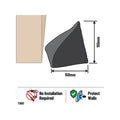 Adoored Black Fabric Door Stop