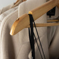 Practa Timber Clothes Hangers - Heavy Duty - 5 Pack - 445mm x 230mm - Natural - SuperSaverAU - view 3
