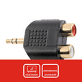 Antsig 3.5mm Plug Dual RCA Audio Adaptor - Bi-Directional - Compact - SuperSaverAU - view 2