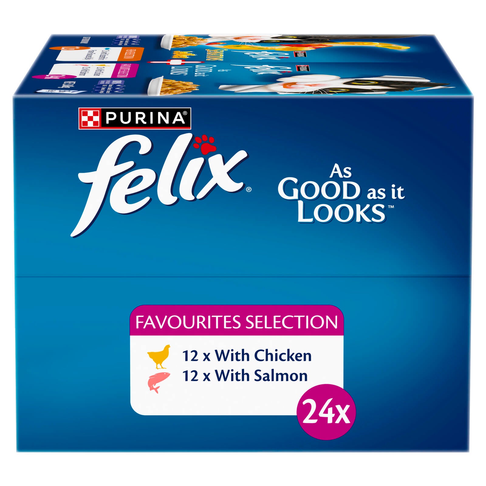 Felix As Good As It Looks and Sensations Jellies 85g Wet Cat Food 36 Pack