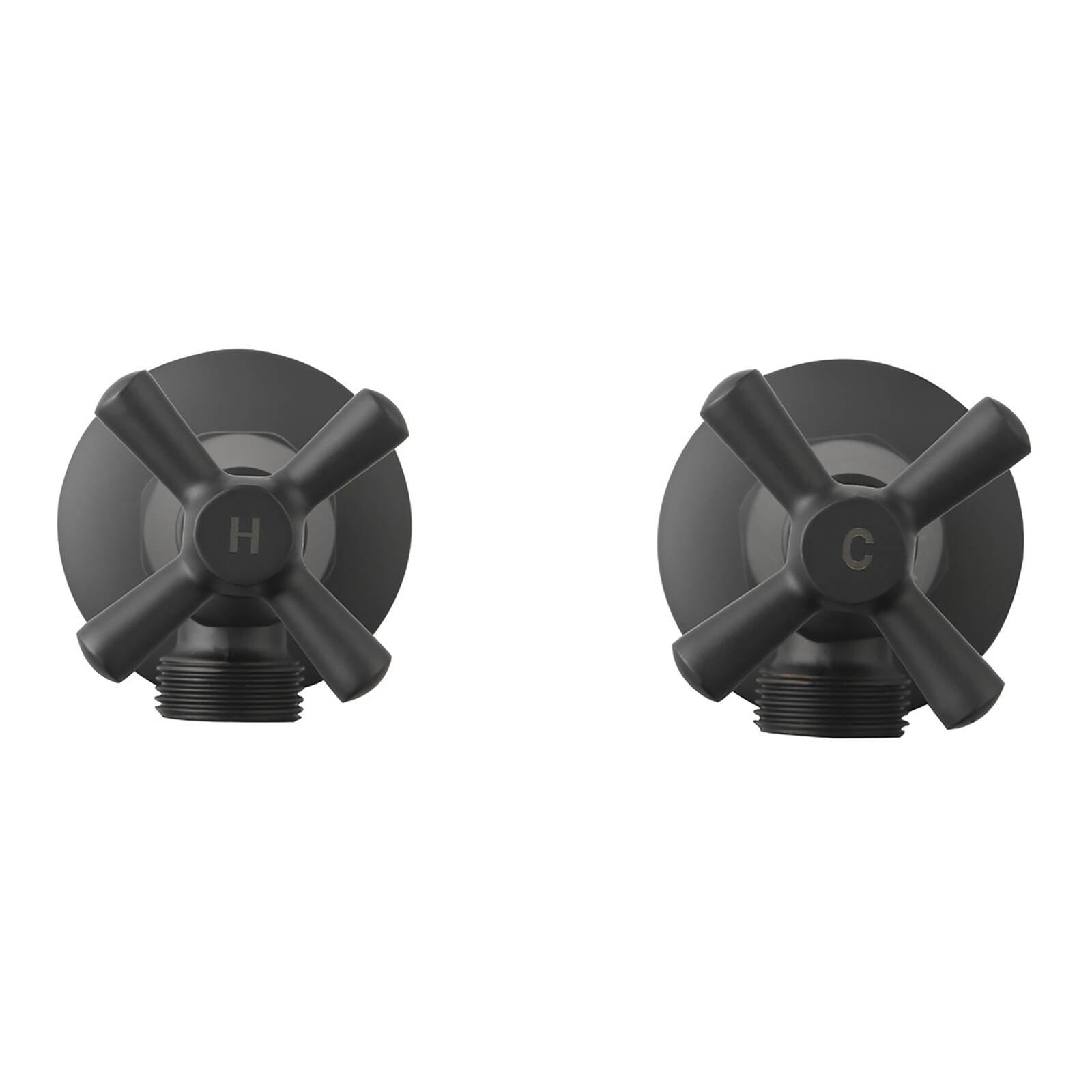 Mondella Cadenza Matte Black 1/2 Turn Washing Machine Set, Brass