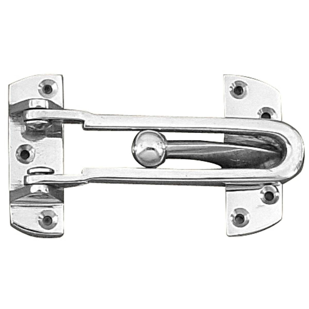 Delf Security Door Guard - 100mm Zinc Alloy - Satin Chrome Finish - SuperSaverAU - view 1