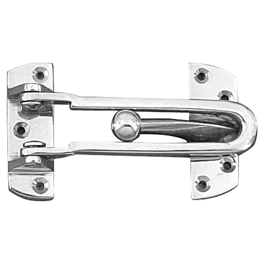 Delf Security Door Guard - 100mm Zinc Alloy - Satin Chrome Finish - SuperSaverAU - view 1