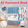 A5 Password Book with Alphabetical Tabs for Internet Login Passwords - Black and White - view 2