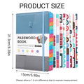 A5 Password Book with Alphabetical Tabs for Internet Login Passwords - Black and White - view 4