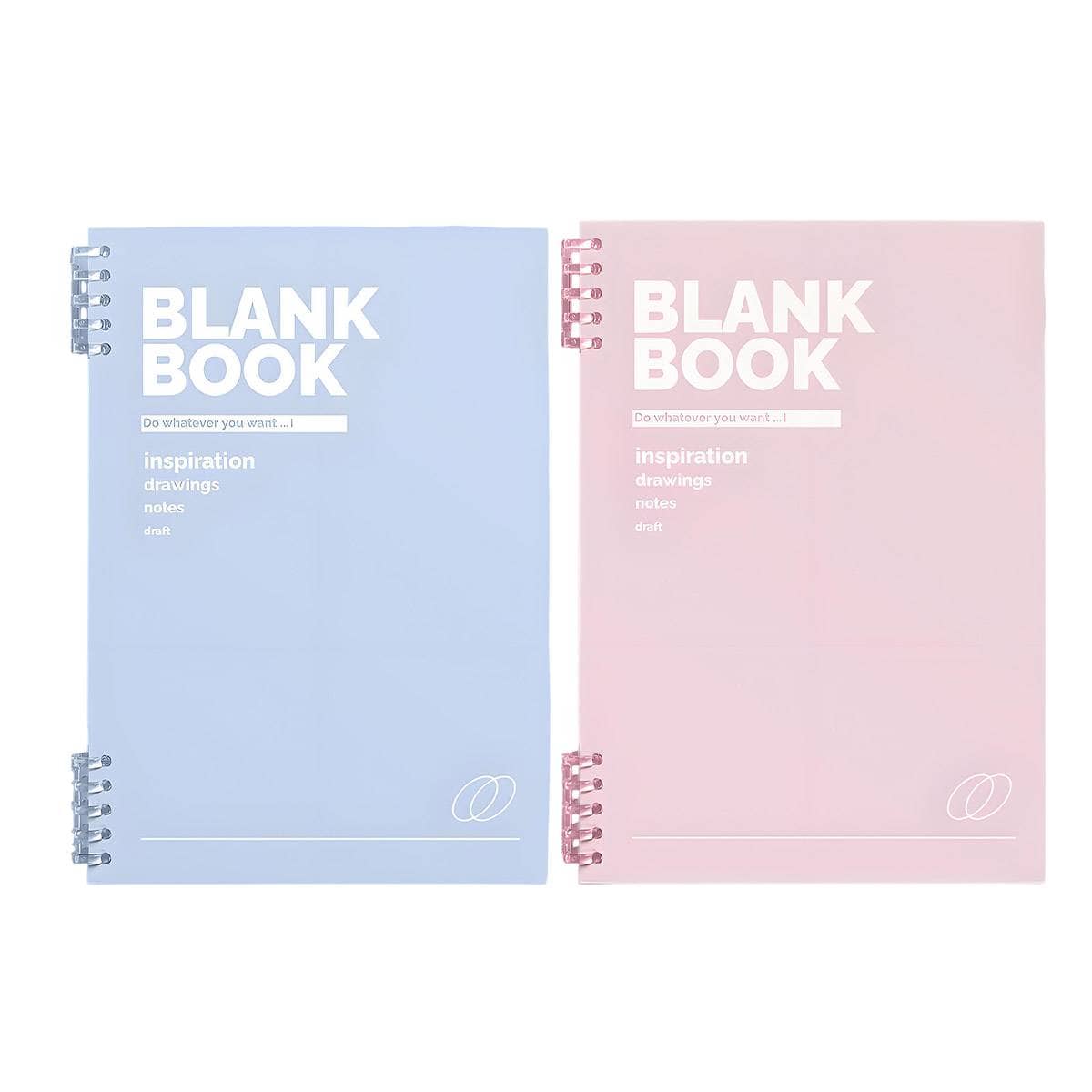 A5 Refillable Binder Notebook with 3 Lined Refills - Light Blue - view 3
