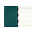 A5 Spiral Notebook Ruled Diary for School and Office - Green