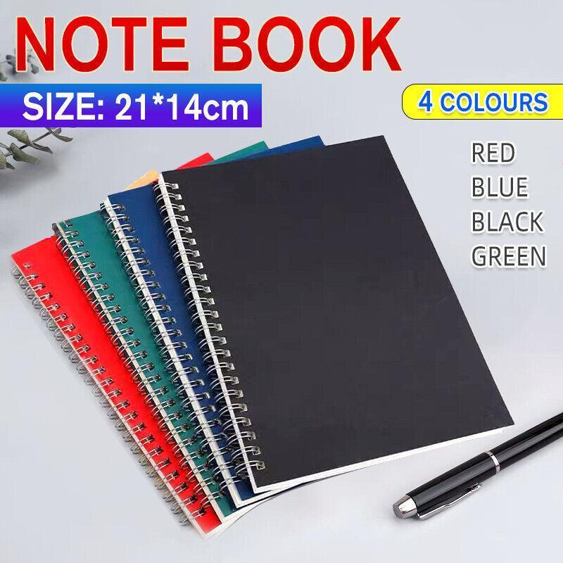 A5 Spiral Notebook Ruled Diary for School and Office - Red - view 2