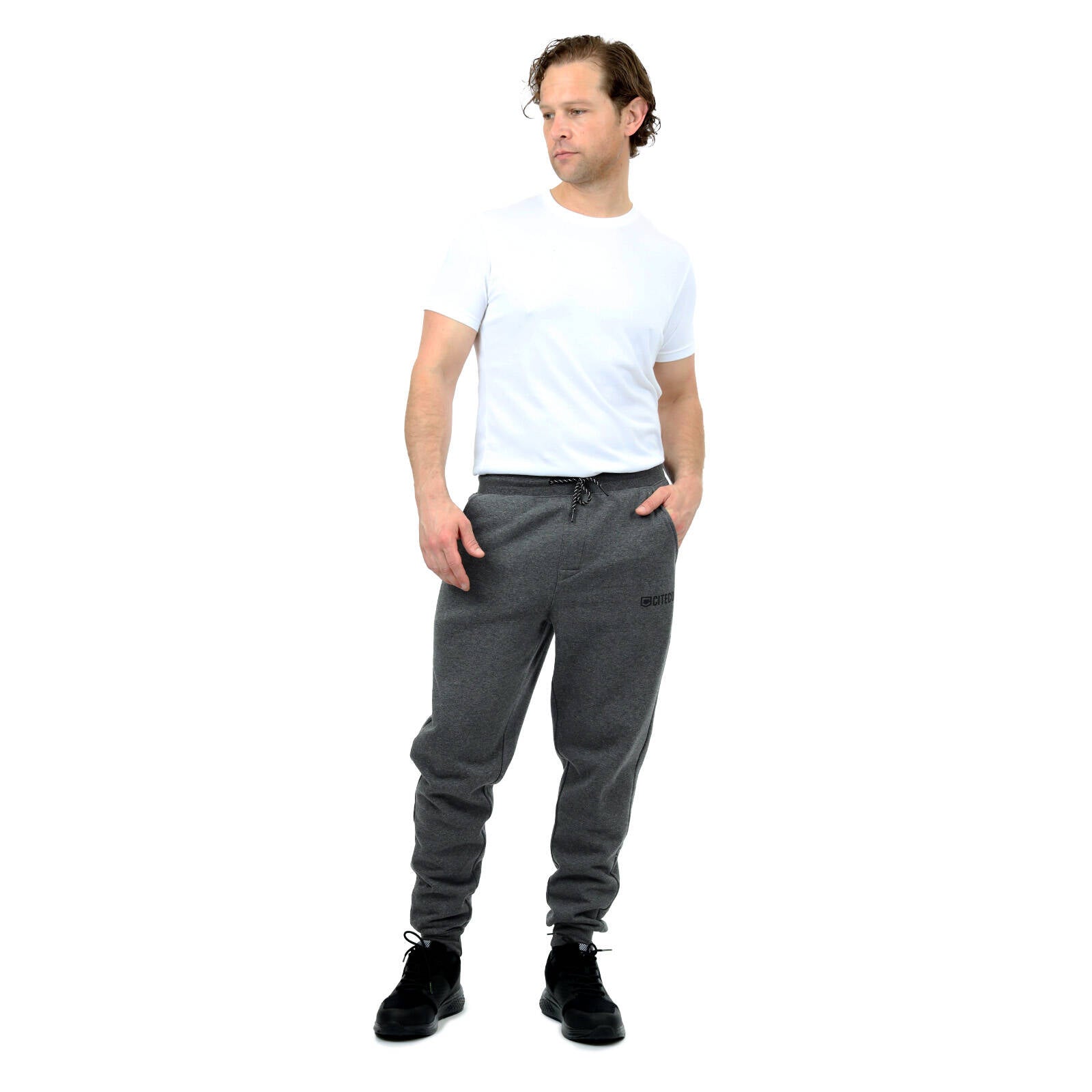 Citeco Men's Charcoal Marle Trackpant Cotton/Polyester - 2X-Large