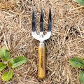 Cyclone 3-Tine Stainless Steel Hand Fork Ashwood Handle