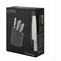 Stanley Rogers Modern Steel 6 Piece Knife Block Set - Metallic Mocha Finish Block - 41418