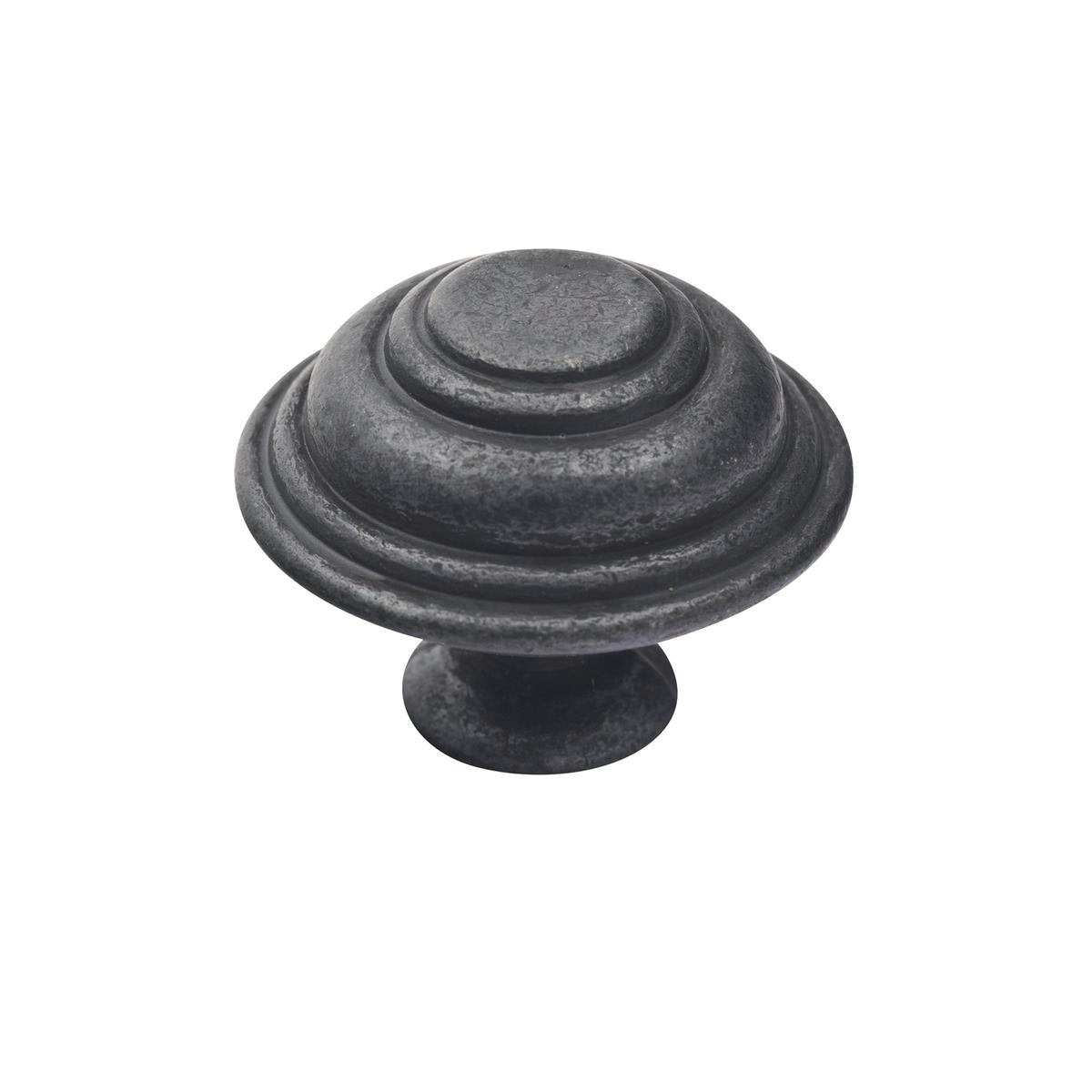 Prestige 34mm Black Cast Iron Cupboard Knob - Easy Install - Durable - SuperSaverAU - view 1