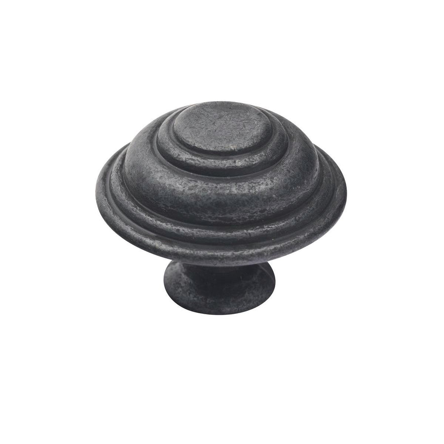 Prestige 34mm Black Cast Iron Cupboard Knob - Easy Install - Durable - SuperSaverAU - view 1