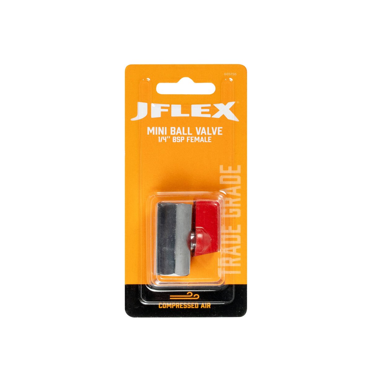 Jflex Ball Valve Mini 1/4" BSP Female - Nickel-Plated Brass - Compact Design - High Pressure 200 psi - SuperSaverAU - view 2