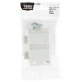 Taskmaster 67mm White Magnetic Push To Open Double Door Catch Self Aligning