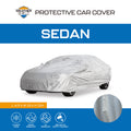 Weathershield Outdoor Sedan Car Cover 1500 x 4900mm Silver 210D Oxford