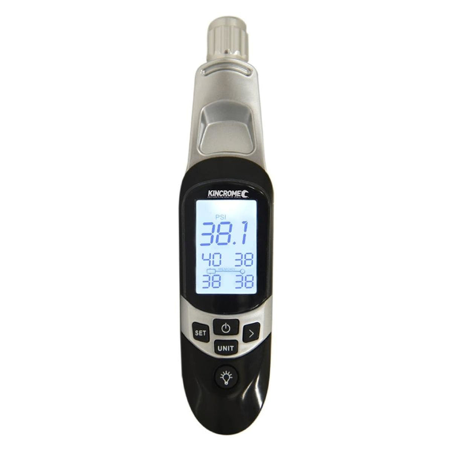Kincrome Digital Tyre Gauge - 5-100 PSI - Auto Shut-Off - LED Light - SuperSaverAU - view 1