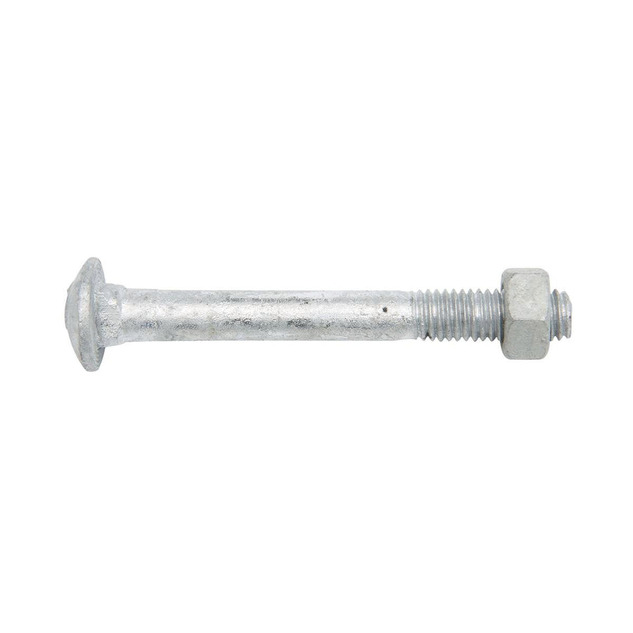Zenith M8 x 70mm Hot Dipped Galvanised Cup Head Bolt and Nut Each - SuperSaverAU - view 1