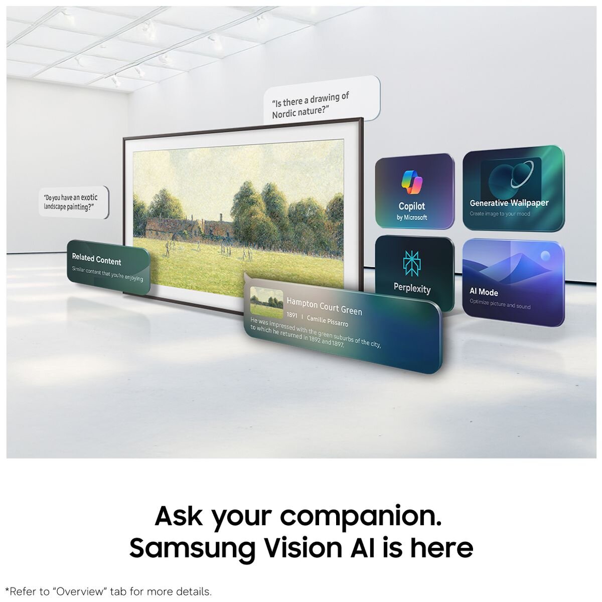 Samsung The Frame 65 Inch QLED 4K Smart TV - Art Mode, 100Hz, Quantum HDR - QA65LS03HEWXXY