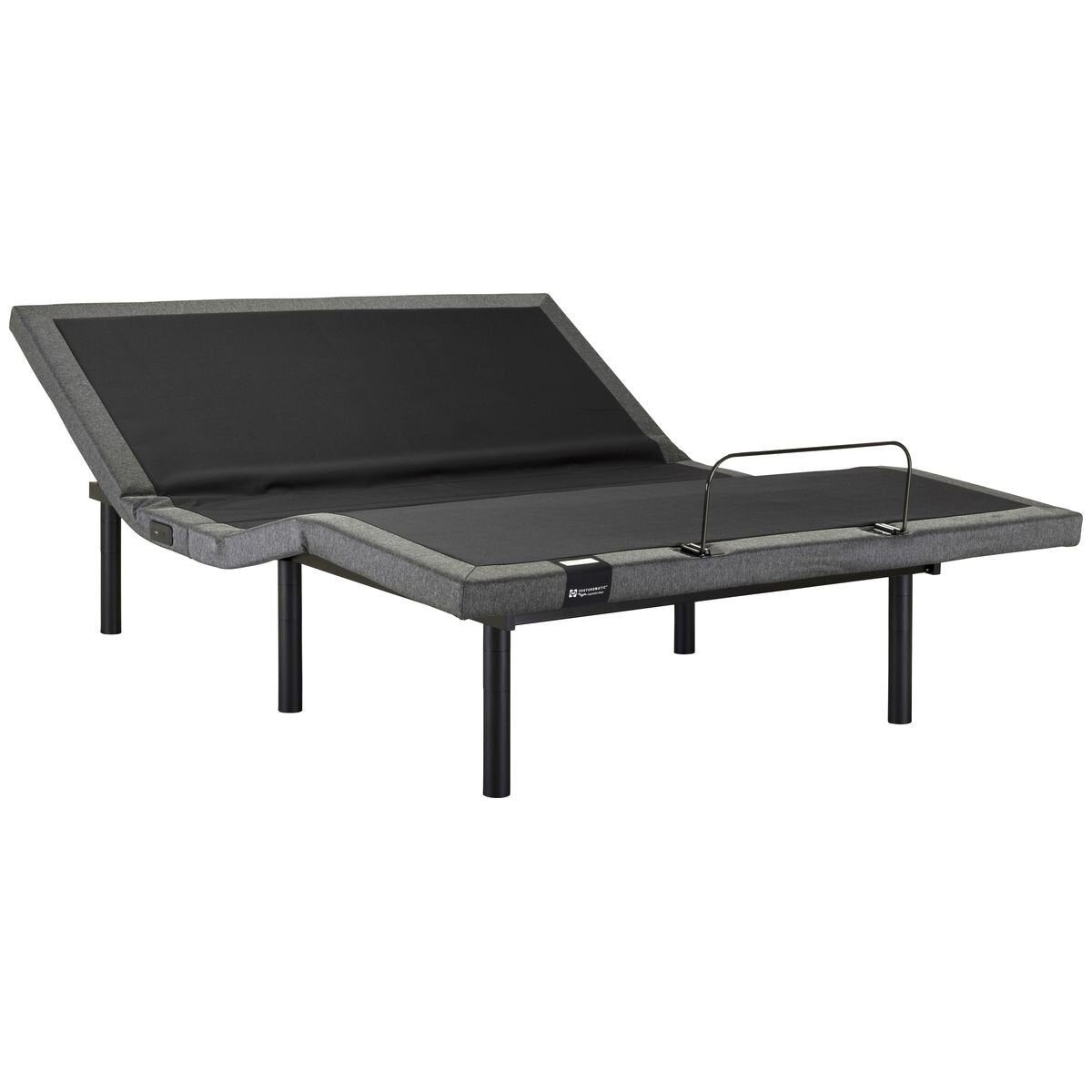 Sealy Ascent Adjustable Bed Base Queen - Dual Massage, Child Lock, SmartGUARD, Charcoal - ASC-ADJ-QUN