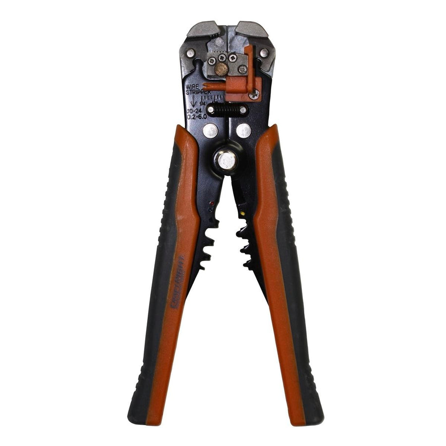 Craftright Automatic Wire Stripper and Crimper - 12-24 AWG - Orange Grey Black - SuperSaverAU - view 1