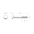Zenith Hot Dip Galvanised M12 x 100mm Cup Head Bolts & Nuts 12 Pack - SuperSaverAU - view 4
