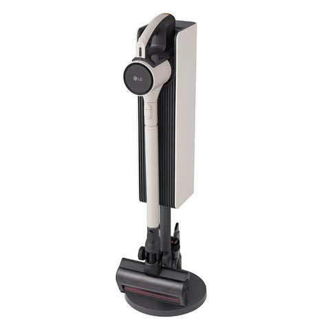 LG CordZero stick vacuum cleaner - 220W suction, auto-emptying compact tower, beige - A9L-AIR