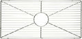 Turner Hastings Patri 75 protective sink grid - stainless steel, dishwasher safe, 1 year warranty - PA75SSG