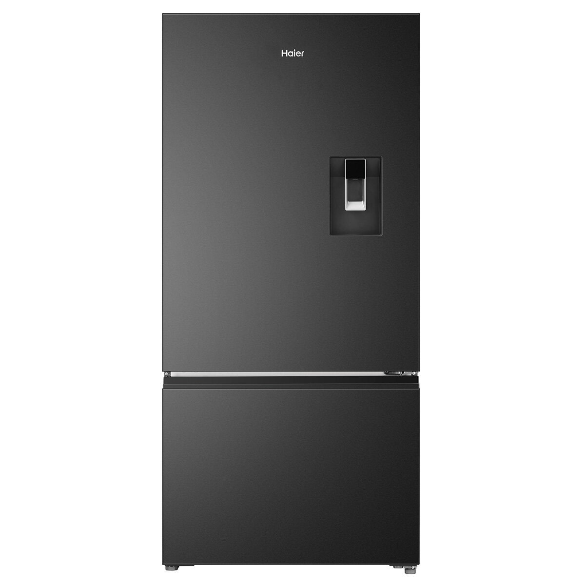 Haier 514L Bottom Mount Fridge - Non-Plumbed Chilled Water, Black, 5.5 Star Energy - HRF510BHC
