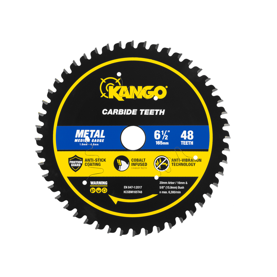 Kango 165mm 48T Metal Circular Saw Blade - Cobalt Carbide - Precision Cuts - SuperSaverAU - view 1