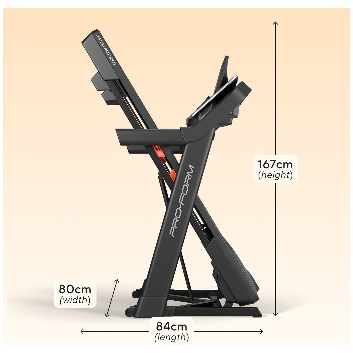 ProForm Carbon TLS Treadmill - 2.6 CHP Motor, iFIT Compatible, CoolAire Fan, 5 inch LCD - PFTL79925-INT
