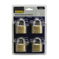 Syneco Brass Padlocks - 40mm - 4 Pack - Keyed Alike - SuperSaverAU - view 2