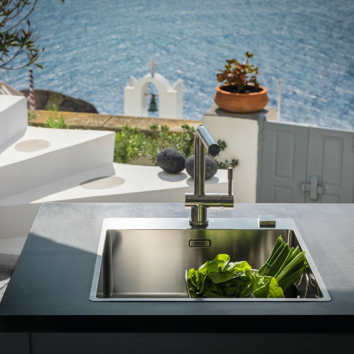 Franke Bolero single bowl sink 29L - 18/10 stainless steel, top, under or flush mount - BOX210-36