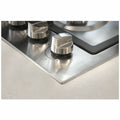 ILVE 60cm Natural Gas Cooktop - Stainless Steel, Wok Burner, Cast Iron Pan Supports, Safety Valve - HCL60CKSS
