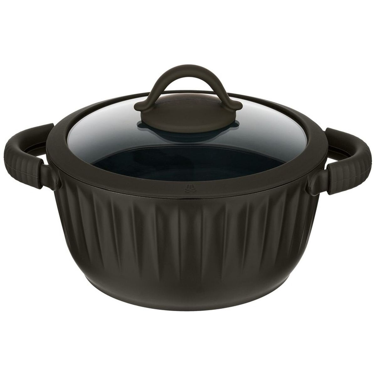 Resto Ascella 20cm Non-Stick Casserole Pot with Lid - Recycled Aluminium, Induction Compatible - RE94001