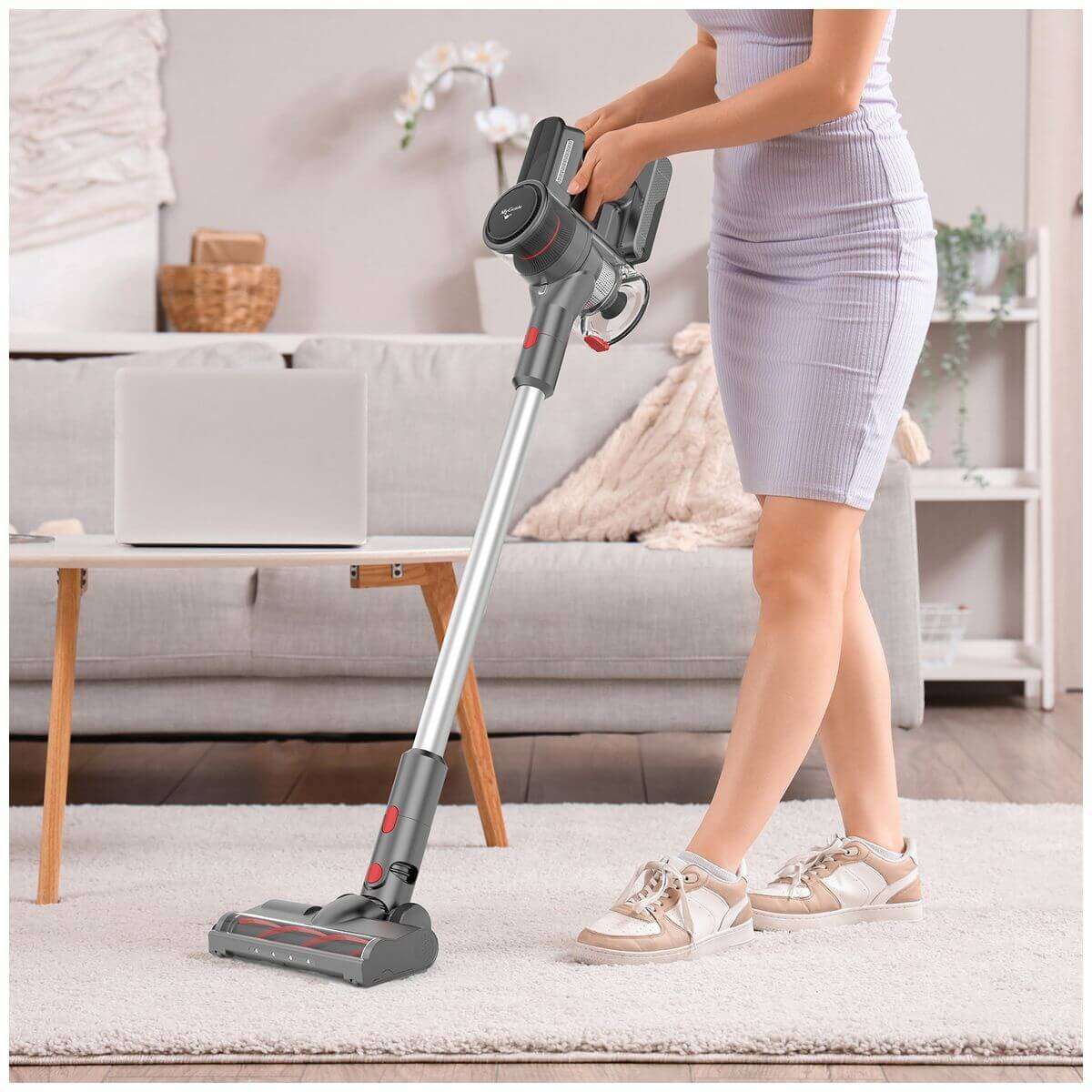 MyGenie X-Lite Pro cordless stick vacuum - 10kPa suction, up to 35 minutes, silver - 10005016