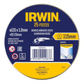 Irwin Metal Cut Off Disc 115mm 25pk - Aluminium Oxide - 2mm - SuperSaverAU - view 1