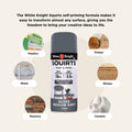 White Knight Squirts Medium Grey Gloss Spray Paint 310g - Solvent-Based, UV Resistant
