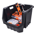 Tactix Heavy Duty Stackable Storage Bin 60L Plastic Organiser - SuperSaverAU - view 5