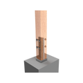 Vuepro T Blade Post Support - 140mm - Galvanised - Concealed Fixing - SuperSaverAU - view 5