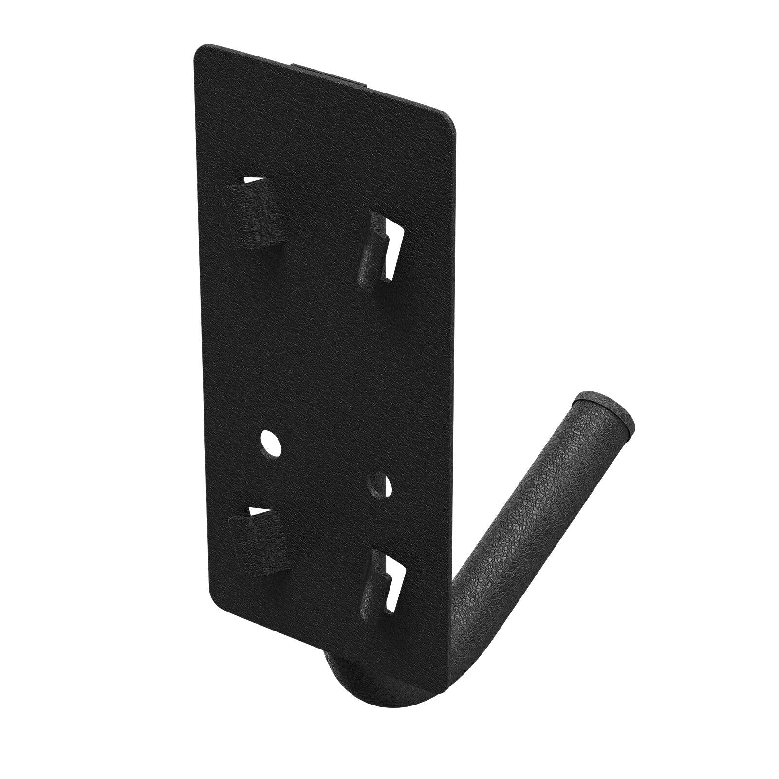 Rack It 1000kg Single Hook Black Steel Wall Mount