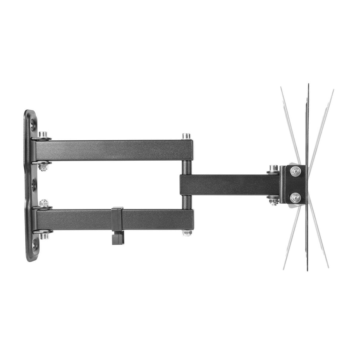Practa Full Motion TV Wall Mount 23"-47" - Black - Easy Installation, Swiveling Arm - SuperSaverAU - view 4