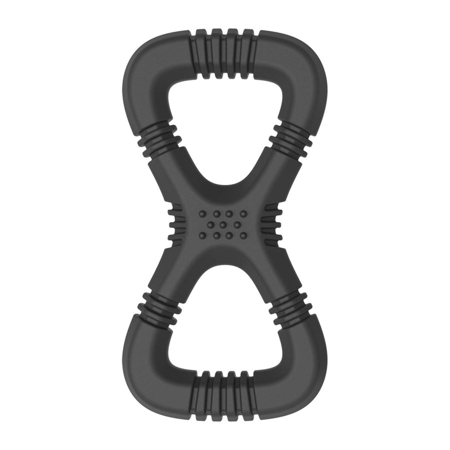 Gladiator Large Black Tug Rubber Dog Toy - 145mm x 32mm x 280mm - Durable Interactive Play - SuperSaverAU - view 1