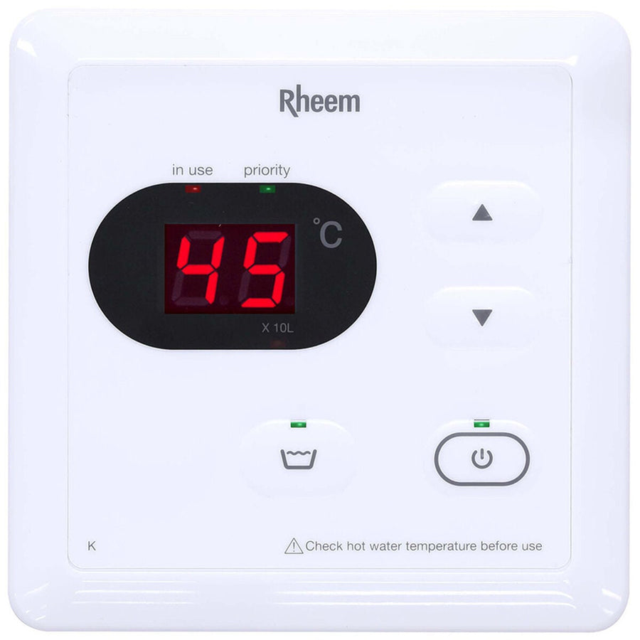 Rheem kitchen continuous controller with cable - Preset temperature - Water volume alert - 299850