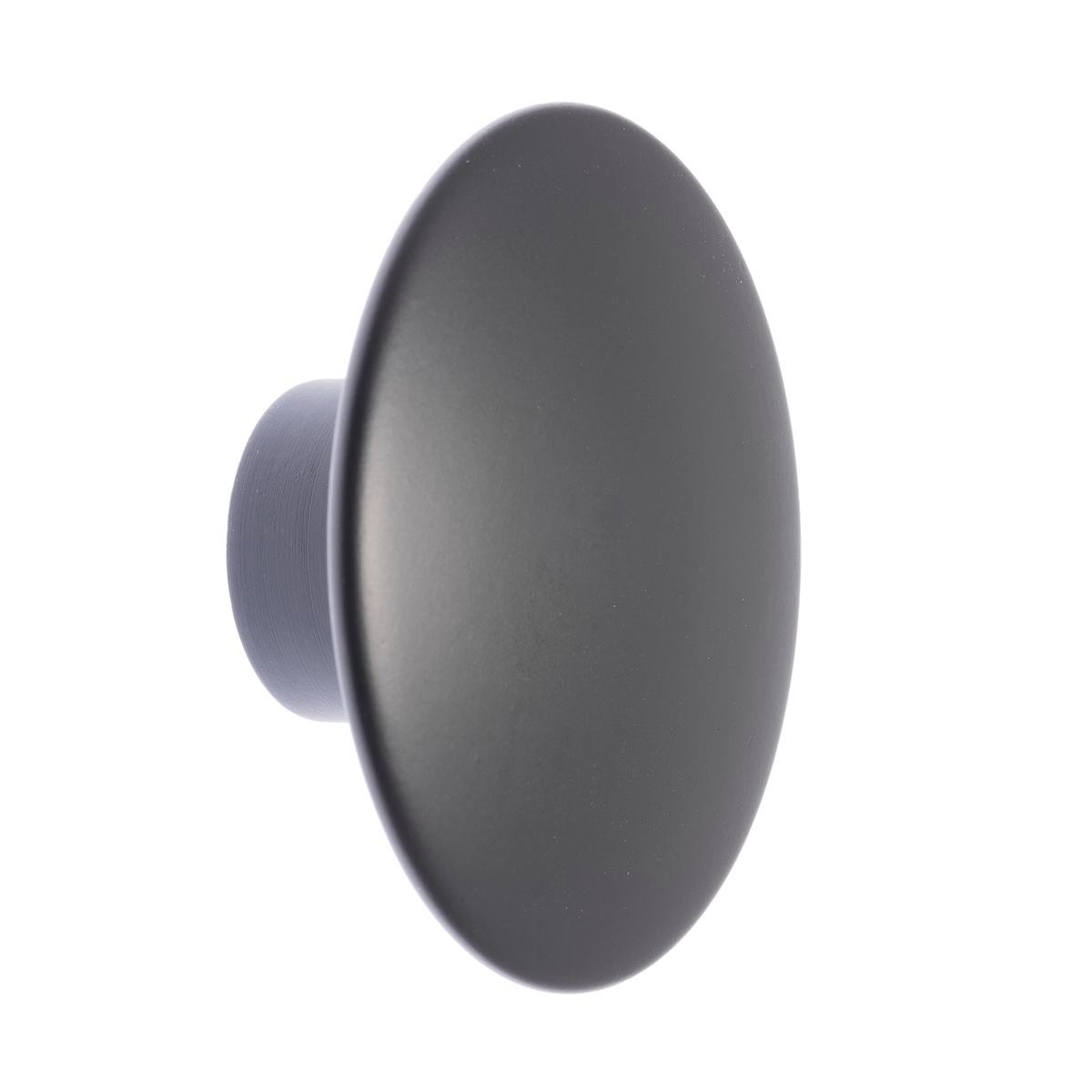 Lane 76mm Matte Black Round Timber Knob - 1 Piece - Versatile Design - SuperSaverAU - view 1